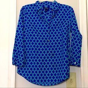 Lands' End Blue Tunic Shirt 6P